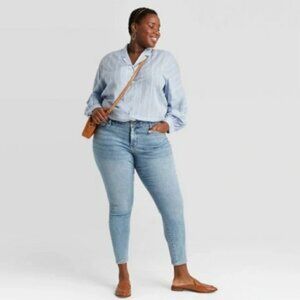 Ava & Viv Mid-Rise Skinny Jeans Fitted Hip & Thigh